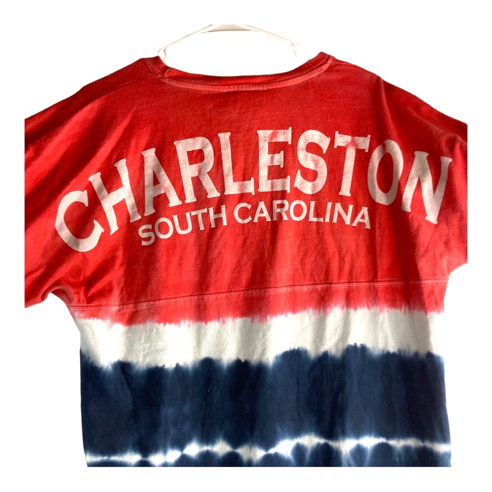 J.America Charleston South Carolina ‎ Spirit Tee Red White & Blue Size XS